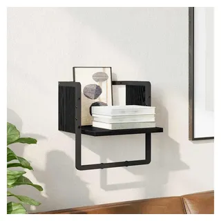 vidaXL Wandregal 30 x 25 x 30 cm Schwarz