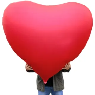 Mikamax XXL Heart Foil Balloon - 140CM - Herz Folienballon - Heliumballon - Herzluftballons - Valentinstag