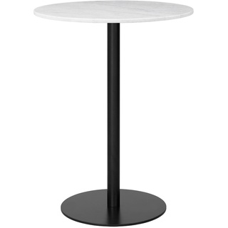 Gubi Table 1.0 Bartisch rund Ø80cm Marmor weiß
