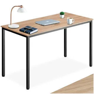 tectake® Schreibtisch, Industrial Style, große Beinfreiheit, 120 x 60 x 75,5 cm