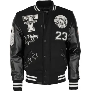 Top Gun Herren Collegejacke Tg20213031 Black,S - S