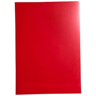 Magnetfolie DIN A4 zum Beschriften und Zuschneiden für Magnettafel, Kühlschrank, Whiteboard (rot)