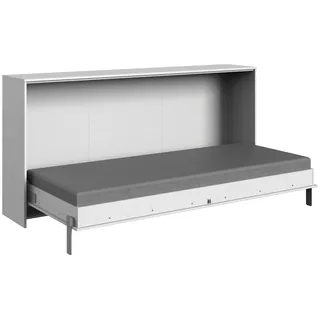 Wimex Schrankbett Juist (mit Lattenrost, ohne Matratze, 1-St., moderne Optik, mit Lattenrost, Platzsparend) 90x200cm weiß horizontal klappbar 105 cm