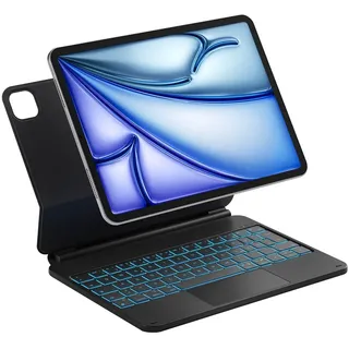 Inateck Magic Keyboard Tastatur Hülle für iPad Air 11 Zoll (2024) iPad Air 5/4 Schwarz