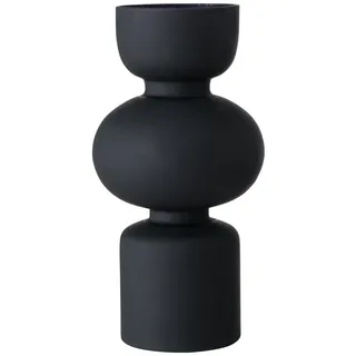 Boltze Vase NELIKA, Schwarz - Glas - lackiert - H 29 cm