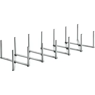 Napoleon Spare-Rib-Halter, Edelstahl, faltbar, max 6 Ribs, anpassbar, BBQ Zubehör, Grillzubehör, langlebig, hochwertig