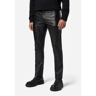 RICANO Lederhose No. 3 TR – Slim Fit Lederhose aus Lamm Leder im 5-Pocket-Stil schwarz 31