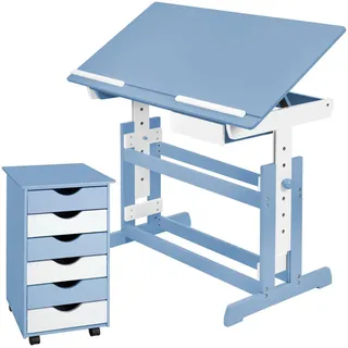 Tectake Schreibtisch Blau