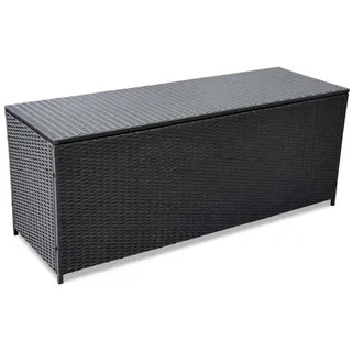 furnicato Garden-Auflagenbox 150 x 50 x 60 cm Schwarz