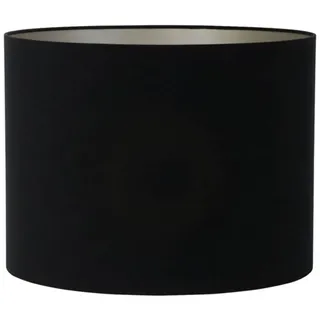 Light & Living Lampenschirm Lampenschirm Zylinder VELOURS von Light & Living Schwarz Ø35x23 cm schwarz
