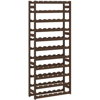 vidaXL Weinregal 77 Flaschen 0 x 0 x 0 cm Braun