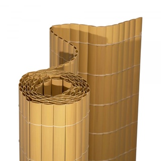 Premium PVC Sichtschutzmatte | 90x500 cm, bambus | JAROLIFT Sichtschutz / Sichtschutzzaun aus Kunststoff für Balkon, Garten, Terrasse