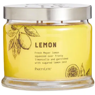 Partylite Lemon Kerzenglas mit 3 Dochten, Zitrone