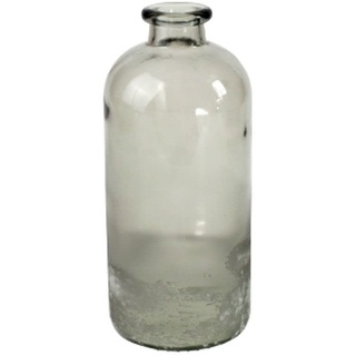 Bodenvase Bottle, grau-gefrostet Glas, 11x25 cm