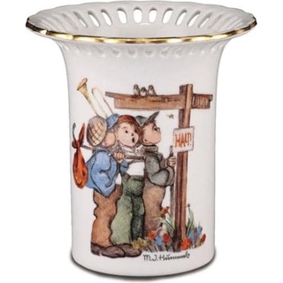 Reutter, Vase, 025.308/0 - Durchbruchvase Hummel "Wanderfreunde", Miniatur