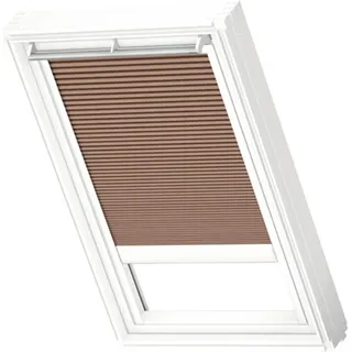 Velux Plissee-Faltstore solarbetrieben muscat uniPK08 1165S - Braun