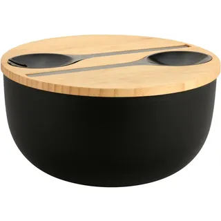 KESPER Salatschüssel Schwarz 4-tlg.