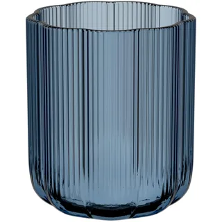 Villeroy & Boch – Fleur Bleu Vase 15 cm Blau, Spülmaschinenfest, Tischvase, Handgefertigte und Mundgeblasene Glasvase, Blumiges Design, Farbige Blumenvase, Deko Wohnung, Home Decor, Dekoraion, Glas