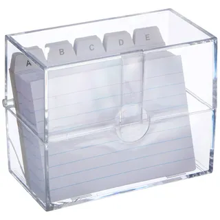 TSI Karteikasten A7 Transparent 100 St.