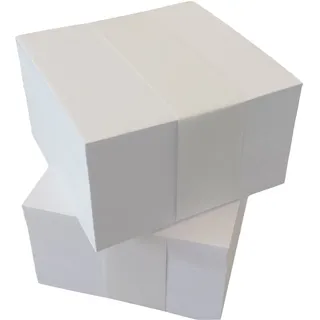 Druckerei Scharlau Notizzettel 10x10 cm, 500 Blätter, Weiß, Holzfreies Premium-Offsetpapier 80g/m2, zum Nachfüllen Ihrer Zettelbox