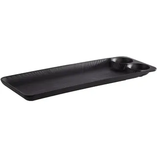APS Tablett NERO schwarz 15,0 x 41,0 cm, 1 St.