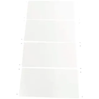 MANORGA Stahlblechrückwand »Epsilon« 100 x 200 cm weiß