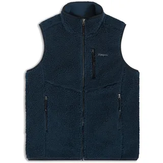 Bergans Lunnan Pile Fleece Weste Blau M