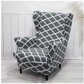 Rosnek Sesselhusse Floral/Geometrisch, Stretch, für Ohrensessel