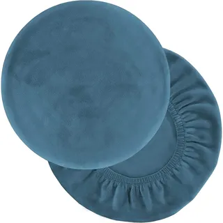VEAI Hockerbezug Runder 35-40/30-35cm Barhockerbezug Sitzhocker Bezug Stretch Hocker Rund Bezug Runder Stuhlbezug Protector Waschbarer Runder Drehbarer Hocker Schonbezug (Color : 18#, Size : 40-45cm)