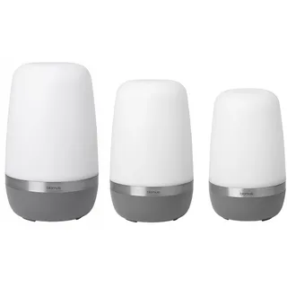 blomus 3er Set LED Outdoor Tischleuchten -SPIRIT- Mobile Tischlampe mit Akku USB 2 Helligkeitsstufen IP44 Spritzwassergeschützt