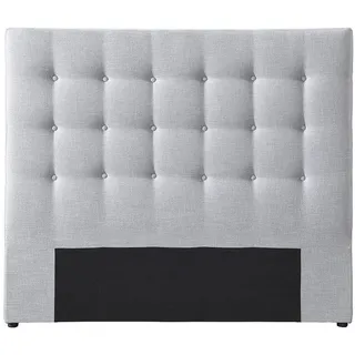 vente-unique Bettkopfteil 144 x 125 x 9,5 cm Hellgrau