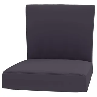 HomeTown Market Langlebige Henriksdal Barhocker mit Rückenlehne Abdeckung Ersatz Kompatibel mit IKEA Henriksdal Barhocker Stuhl Abdeckung Bezug Slipcover (Sitzbreite 48cm Baumwolle Grau)