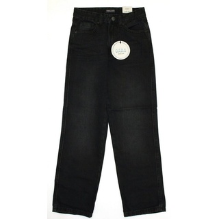 THREE OAKS Bequeme Jeans BAGGY-FIT-JEANS (1-tlg) schwarz 134