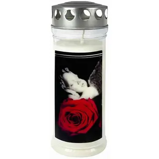 Jeka Gedenkkerze Rose/Engel 215 x 75 mm 7 Tage