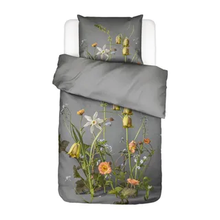 Essenza Ficaria Blumen Grau 135 x 200 cm + 80 x 80 cm