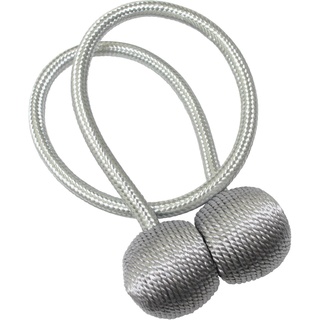 Gardinia Raffhalter Flex-S mit Magnet Silber 2 Stück