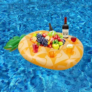 Schwimmende Poolbar Mit 7 Löchern, Aufblasbarer Flaschenhalter, Schwimmendes Tablett, Schwimmende Bar, Spa-bar Für Poolpartys Im Freien