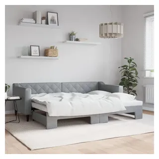 vidaXL Tagesbett 80 x 200 cm Hellgrau