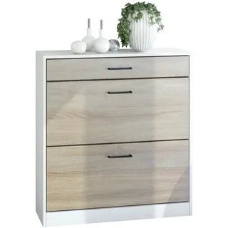 Vladon Elvas 89 x 95,5 x 27 cm mit Schublade / braun