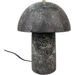 Tischlampe Pilz 23x30 cm Keramik in Steinoptik Nachttischlampe Tischleuchte  E27