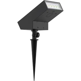 Lumisky Solarstrahler Aluminium 23 cm inkl. Dämmerungssensor schwarz