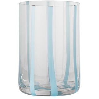 Bloomingville - Silja Trinkglas, blau