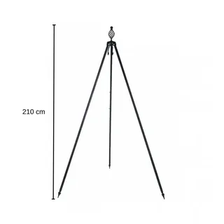 Schwenkgrill OSKAR Emaillerte Kessel mit Deckel 14 L Höhe 210 cm Feuerstelle