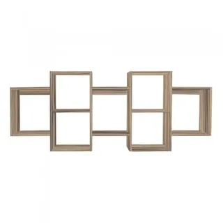 Domax Home Bücherregal - Wandregal - Hängeregal - Schweberegal - Würfelregal Regal schmal - Deko Wohnzimmer 161x65x18 cm, Sonoma-Eiche - Regale für Küche, Badezimmer, Wohnzimmer, Schlafzimmer - FTS 3