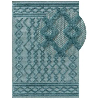 Kunstloft Teppich, Türkis, Kunststoff, Rechteckig, 200x1 cm, wasserabweisend, Teppiche & Böden, Teppiche, Outdoorteppiche