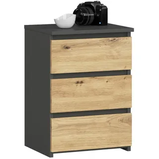 Akord Nachtschrank Akord 40 x 40 x 57 cm Grau