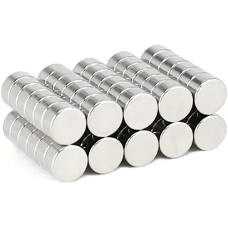 Neodym Magnete - 80 Stück Mini Magnete Rund - 6mm x 3mm 2KG Strak Magnetscheiben Set - Scheiben Magnet - Für Pinnwand Whiteboard Magnettafel Kühlschrank Mini Magnet Stark