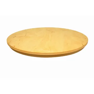 Wooden World Drehbarer Pizzateller Lazy Susan rund aus Holz 25 cm
