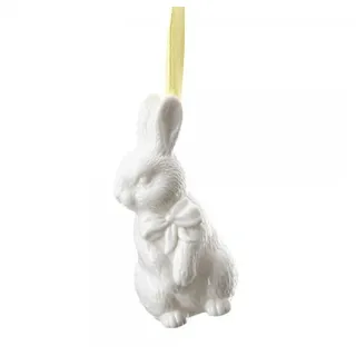 Hutschenreuther Osteranhänger Weiß Porzellan Ø 3,5 cm - h 7,0 cm
