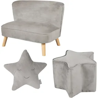 roba Kindersofa Lil Sofa 3-tlg. grau